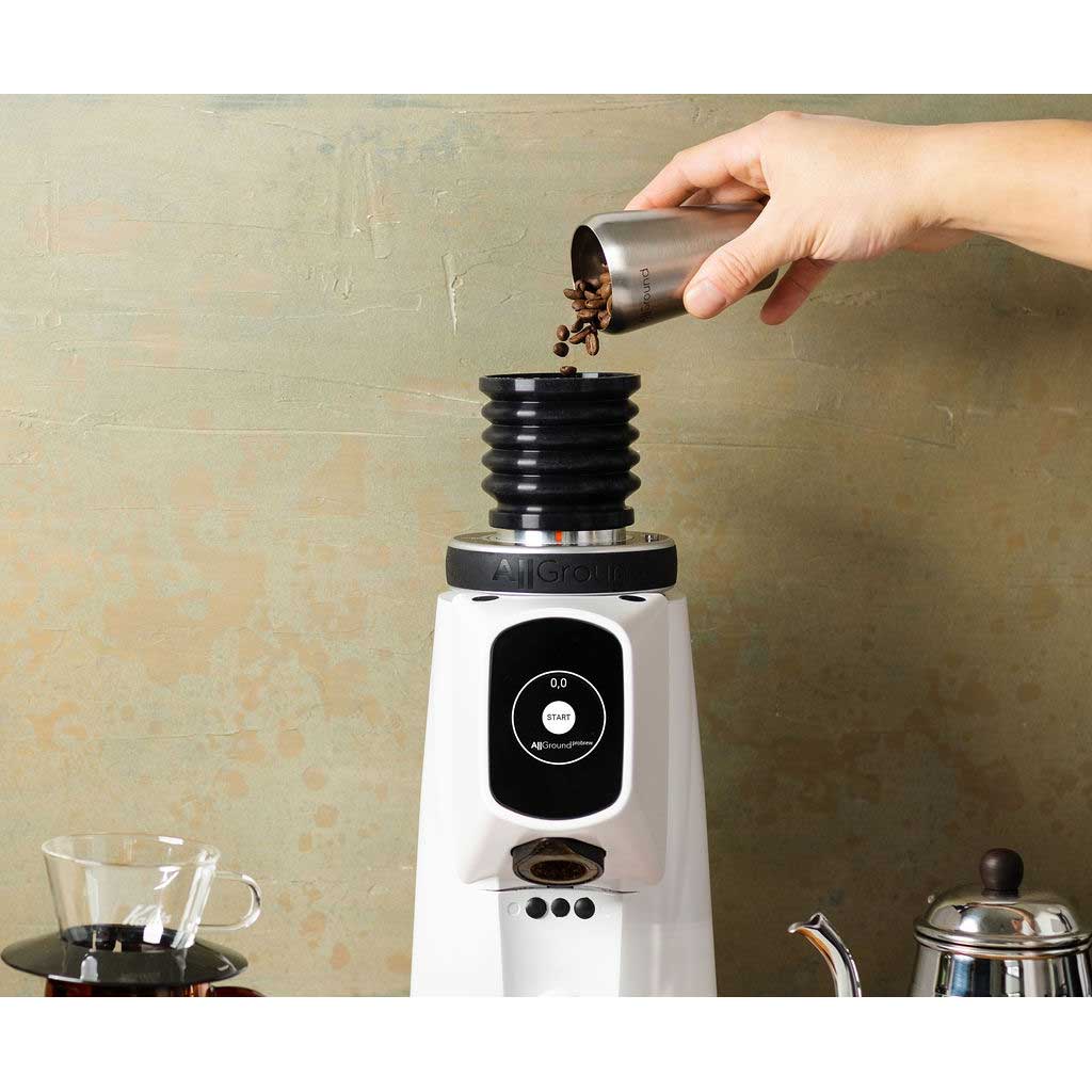 AllGround ProBrew Filter Coffee Grinder - Chrome w/ Black